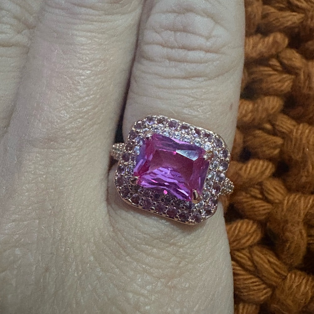 Elegant Pink Gemstone Ring